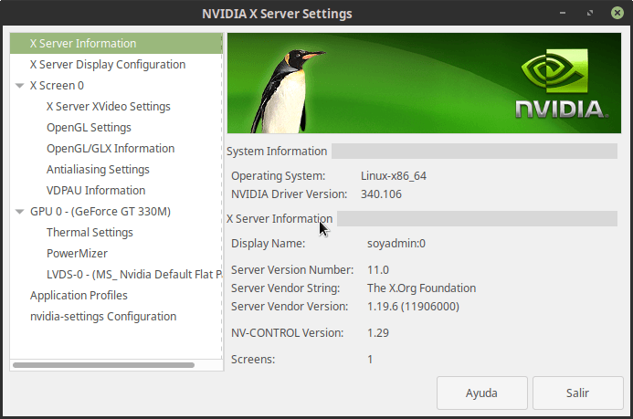 Opendrivers NVIDIA Linux.